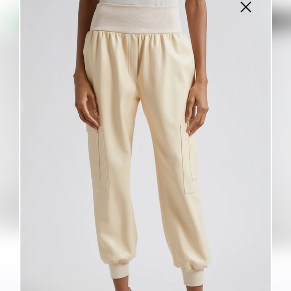 Cinq a Sept  Giles Faux Leather Jogger Pants XL - Picture 6 of 14